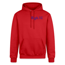 Load image into Gallery viewer, HighIQ Champion Unisex Powerblend Hoodie - Scarlet