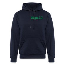 Load image into Gallery viewer, HighIQ Champion Unisex Powerblend Hoodie - navy