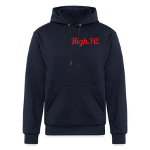 Load image into Gallery viewer, HighIQ Champion Unisex Powerblend Hoodie - navy