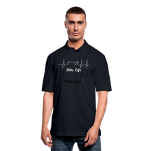 Load image into Gallery viewer, Men's Pique Bike Life Polo Shirt - midnight navy