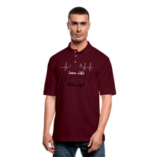 Load image into Gallery viewer, Men's Pique Bike Life Polo Shirt - burgundy