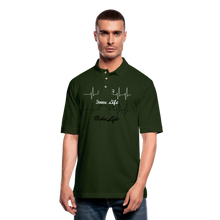Load image into Gallery viewer, Men's Pique Bike Life Polo Shirt - forest green