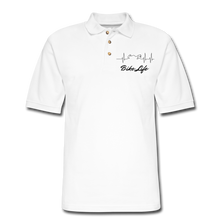 Load image into Gallery viewer, Men's Pique Bike Life Polo Shirt - white