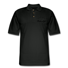 Load image into Gallery viewer, Men's Pique Bike Life Polo Shirt - black