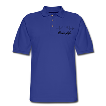 Load image into Gallery viewer, Men's Pique Bike Life Polo Shirt - royal blue