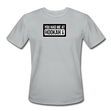 Load image into Gallery viewer, You Had Me At Hooka Men’s Moisture Wicking Performance T-Shirt - silver