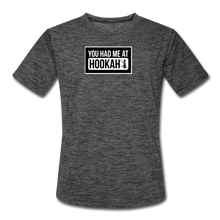 Load image into Gallery viewer, You Had Me At Hooka Men’s Moisture Wicking Performance T-Shirt - dark heather gray