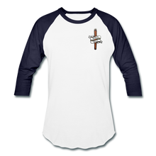Load image into Gallery viewer, Honor Roll Baseball T-Shirt - white/navy
