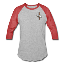Load image into Gallery viewer, Honor Roll Baseball T-Shirt - heather gray/red