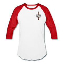 Load image into Gallery viewer, Honor Roll Baseball T-Shirt - white/red