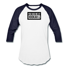 Load image into Gallery viewer, Hookah Baseball T-Shirt - white/navy