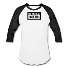 Load image into Gallery viewer, Hookah Baseball T-Shirt - white/black