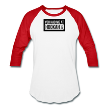 Load image into Gallery viewer, Hookah Baseball T-Shirt - white/red