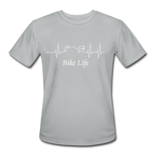 Load image into Gallery viewer, Men’s Moisture Wicking Bike Life T-Shirt - silver