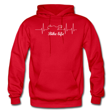 Load image into Gallery viewer, Gildan Heavy Blend Adult Bike Life Hoodie - red