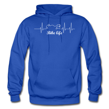 Load image into Gallery viewer, Gildan Heavy Blend Adult Bike Life Hoodie - royal blue