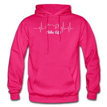 Load image into Gallery viewer, Gildan Heavy Blend Adult Bike Life Hoodie - fuchsia