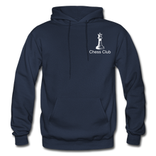 Load image into Gallery viewer, Gildan Heavy Blend Adult Chess Club Hoodie (Queen) - navy