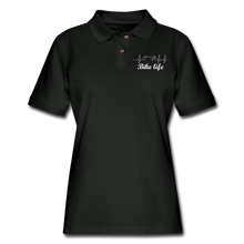 Load image into Gallery viewer, Women's Pique Polo Shirt - black