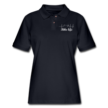 Load image into Gallery viewer, Women's Pique Polo Shirt - midnight navy
