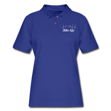 Load image into Gallery viewer, Women's Pique Polo Shirt - royal blue