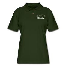 Load image into Gallery viewer, Women's Pique Polo Shirt - forest green