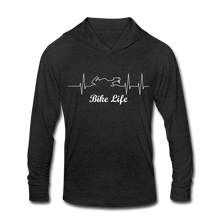 Load image into Gallery viewer, Unisex Tri-Blend Bike Life Hoodie Shirt - heather black