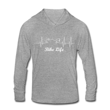 Load image into Gallery viewer, Unisex Tri-Blend Bike Life Hoodie Shirt - heather gray