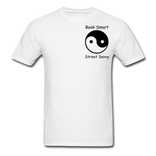 Load image into Gallery viewer, Book Smart Street Savvy Unisex Classic T-Shirt - white