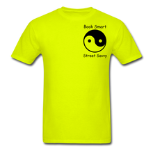 Load image into Gallery viewer, Book Smart Street Savvy Unisex Classic T-Shirt - safety green