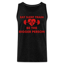Load image into Gallery viewer, Eat Sleep Train Premium Tank - charcoal grey