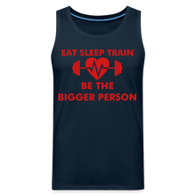 Load image into Gallery viewer, Eat Sleep Train Premium Tank - deep navy