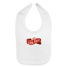 Load image into Gallery viewer, Say Less Baby Bib - white