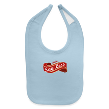 Load image into Gallery viewer, Say Less Baby Bib - light blue