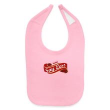 Load image into Gallery viewer, Say Less Baby Bib - light pink