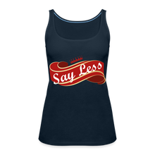 Load image into Gallery viewer, Say Less Women’s Premium Tank Top - deep navy