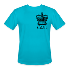 Load image into Gallery viewer, Cash is king Moisture Wicking Performance T-Shirt - turquoise