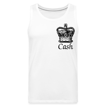 Load image into Gallery viewer, Men’s Premium Cash is King Tank - white