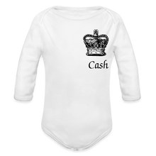 Load image into Gallery viewer, Cash is King Baby body suit - white