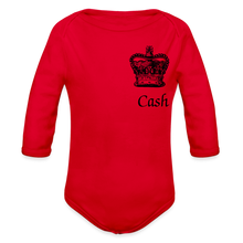 Load image into Gallery viewer, Cash is King Baby body suit - red