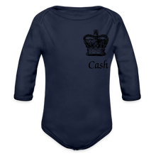 Load image into Gallery viewer, Cash is King Baby body suit - dark navy