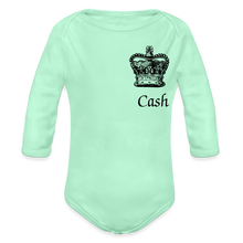 Load image into Gallery viewer, Cash is King Baby body suit - light mint