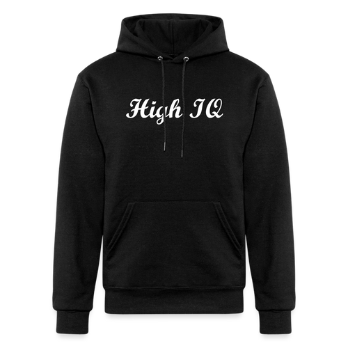 High IQ Champion Unisex Powerblend Hoodie - black