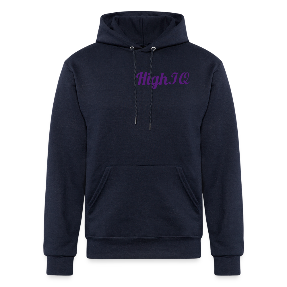 HighIQ Champion Unisex Powerblend Hoodie - navy