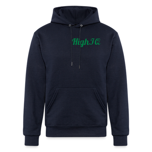 HighIQ Champion Unisex Powerblend Hoodie - navy