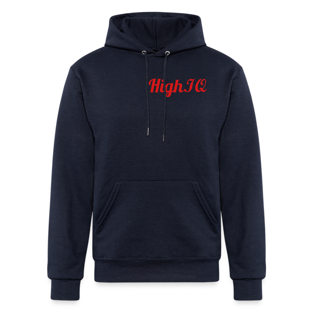 HighIQ Champion Unisex Powerblend Hoodie - navy