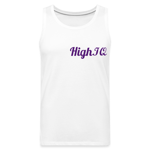 HighIQ Men’s Premium Tank - white