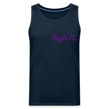Load image into Gallery viewer, HighIQ Men’s Premium Tank - deep navy
