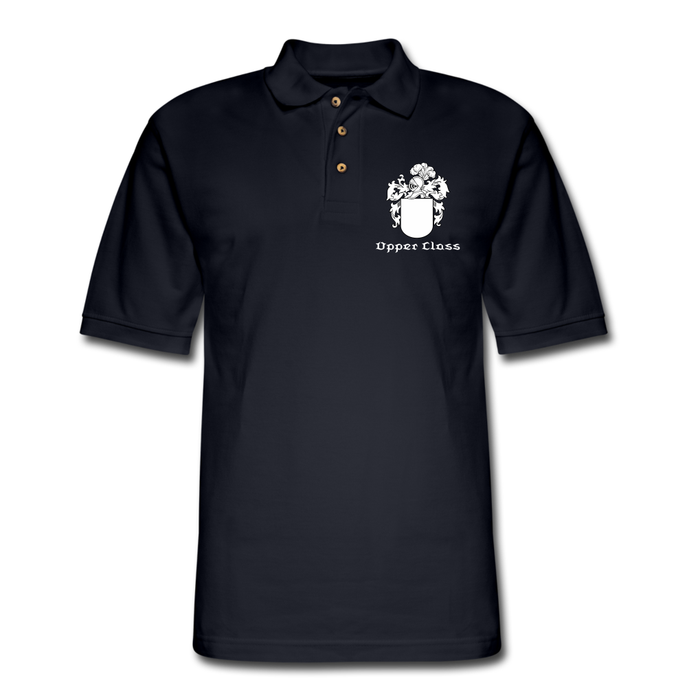Men's Pique Upper Classman Polo Shirt - midnight navy