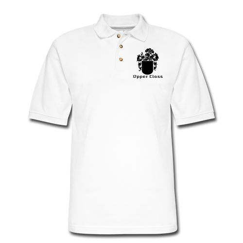 Men's Pique Upper Class Polo Shirt - white